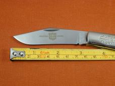 Great Eastern Cutlery GEC Red & Black Linen Micarta Acorn Barlow Knife 1 of 431 Made in USA 861121