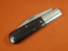 Great Eastern Cutlery GEC Red & Black Linen Micarta Acorn Barlow Knife 1 of 431 Made in USA 861121