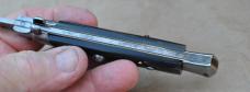 Italian Stiletto Older Mottled Horn 4 3/4" Closed Unused Works As Intended                  