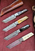 Damascus FULL TANG TANTO design knife. 