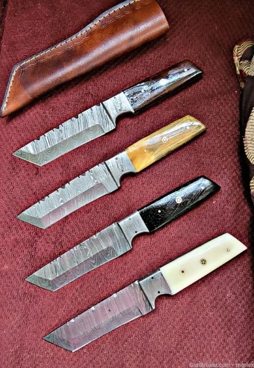 Damascus FULL TANG TANTO design knife. 