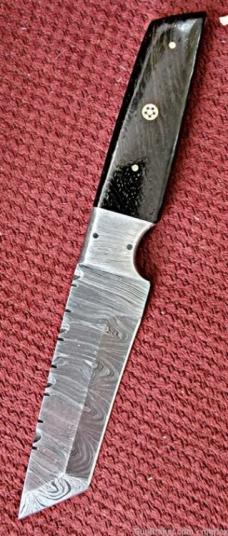 Damascus FULL TANG TANTO design knife. 