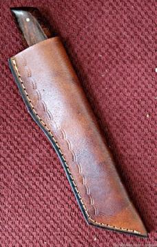 Damascus FULL TANG TANTO design knife. 