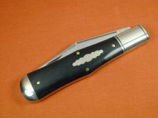 Great Eastern Cutlery GEC Gabon Ebony Wood Allegheny Large Coke Bottle Knife 1 of 762 Made in 976119