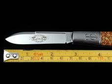 Great Eastern Cutlery GEC Rose Gold Acrylic TC Barlow Knife 1 of 217 USA Made 152121  