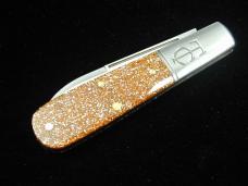Great Eastern Cutlery GEC Rose Gold Acrylic TC Barlow Knife 1 of 217 USA Made 152121  