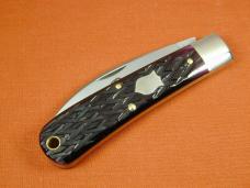 Great Eastern Cutlery GEC Black Plum Jigged Bone Viper Knife 1 of 348 Made in USA NIT 470120