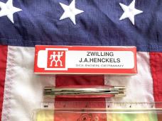 J A Henckels Congress Knife w/ Great Red Bone Handles - NOS in Orig Box