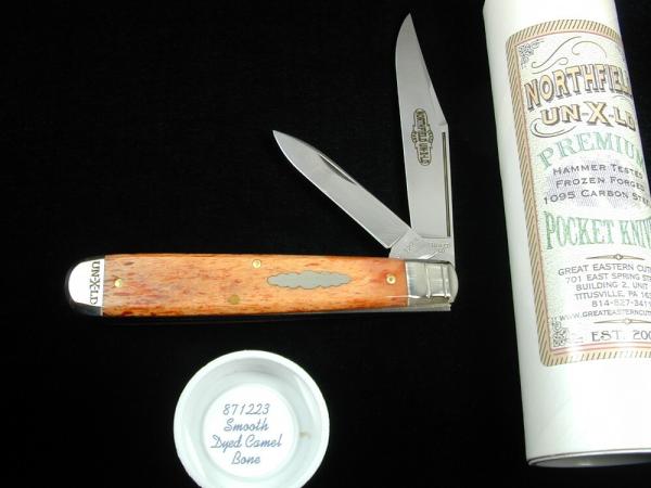 Great Eastern Cutlery GEC Smooth Dyed Camel Bone Fancy English Jack Knife 1 of 387 USA Made 871223 Great Eastern Cutlery GEC Smooth Dyed Camel Bone Fancy English Jack Knife 1 of 387 USA Made 871223