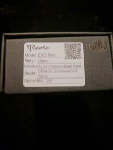 REATE EXO MINI GRAVITY KNIFE 