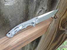 Zero Tolerance 0450 Flipper Knife Titanium Handle S35VN Blade - New