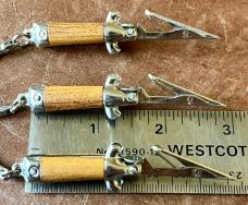 Vintage Miniature Switchblade Keychain Roach Clip, Hong Kong, Unused
