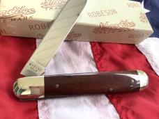 1 of30 -Robeson 1999 Jumbo Jack Knife w/ Wine Wood Handles -NOS in orig box & Minty