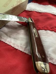 1 of30 -Robeson 1999 Jumbo Jack Knife w/ Wine Wood Handles -NOS in orig box & Minty