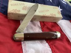 1 of30 -Robeson 1999 Jumbo Jack Knife w/ Wine Wood Handles -NOS in orig box & Minty