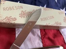 1 of30 -Robeson 1999 Jumbo Jack Knife w/ Wine Wood Handles -NOS in orig box & Minty