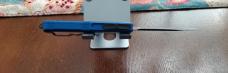 Microtech UTX-85 Elmax Tanto Blade Blue Anodized scales