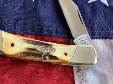 Case xx 1992, Mdl# 51405L SS, Lockback w/ Sweet Stag Handles -NOS