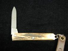 Great Eastern Cutlery Sambar Stag Keychain Knife 052121 NIT Stainless Spear Point Made In USA