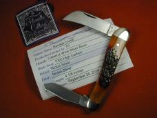 Titusville Cutlery Catalina Wine Jigged Bone Rooster Comb Farmer Knife 1 of 70 COA USA Made 2024