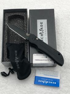 Benchmade 9501BK Mini Stryker Push Button Auto Knife Made In USA New In Box