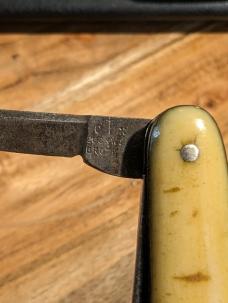 Vintage CX Lockwood Brothers Real Pampa Knife Horn Handle Stockman Made in Sheffield