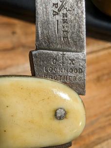 Vintage CX Lockwood Brothers Real Pampa Knife Horn Handle Stockman Made in Sheffield