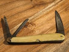 Vintage CX Lockwood Brothers Real Pampa Knife Horn Handle Stockman Made in Sheffield