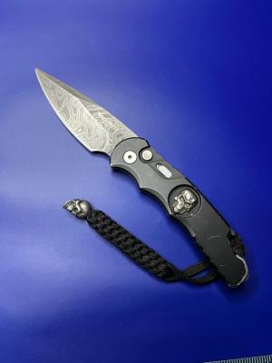 Pro-Tech TR-5 Skull Tactical Response Automatic Knife Damascus #2 of 50