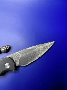 Pro-Tech TR-5 Skull Tactical Response Automatic Knife Damascus #2 of 50