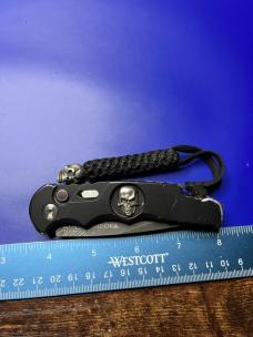 Pro-Tech TR-5 Skull Tactical Response Automatic Knife Damascus #2 of 50