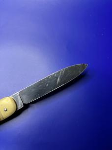 Hubertus Solingen Leverlock Automatic Knife Stag Scales