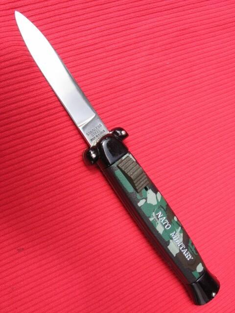 Vintage K-108 Front Opener NATO MILITARY OTF Switchblade Knife 