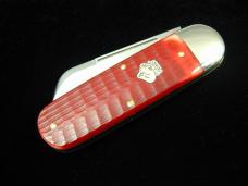 Great Eastern Cutlery GEC Blood Red Jigged Bone Toenail Clipper Knife 1 of 504 Made in USA 363122