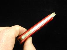 Great Eastern Cutlery GEC Blood Red Jigged Bone Toenail Clipper Knife 1 of 504 Made in USA 363122