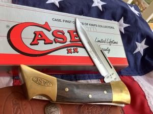 1989 Case xx Shark Tooth Folding Hunter w/ Wood Handles (P197 L SSP)