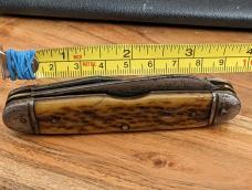 1948-1956 Camillus Jigged Bone Handle 4 Blade Scout Style Knife