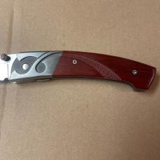 Vtg  SKALJA Bloodwood Lockblade with AG Russell Sheath