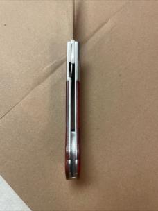 Vtg  SKALJA Bloodwood Lockblade with AG Russell Sheath