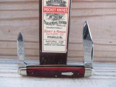 Schatt & Morgan Crimson Bone Sleeve Board Pen Knife