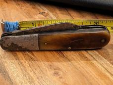 Vintage 2 Blade Cattaraugus 2159 Cutlery Co Bone Handle Jack Knife 