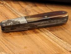 Vintage 2 Blade Cattaraugus 2159 Cutlery Co Bone Handle Jack Knife 