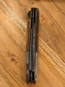 Vintage 2 Blade Cattaraugus 2159 Cutlery Co Bone Handle Jack Knife 