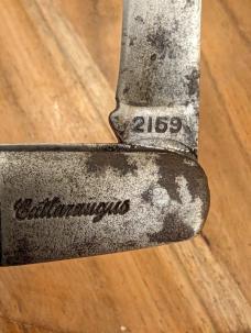 Vintage 2 Blade Cattaraugus 2159 Cutlery Co Bone Handle Jack Knife 