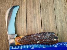 W. R. Case & Sons Hawkbill #61011 Rogers Bone All Steel Construction 1900-1920