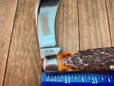 W. R. Case & Sons Hawkbill #61011 Rogers Bone All Steel Construction 1900-1920