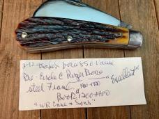 W. R. Case & Sons Hawkbill #61011 Rogers Bone All Steel Construction 1900-1920