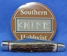 Schrade 8OT Stockman repaired with new Main blade and Elk antler handles