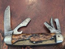 Pre-WWII Remington U.M.C. Antique Boy Scouts of America Official Scout Knife Brown Bone 3333