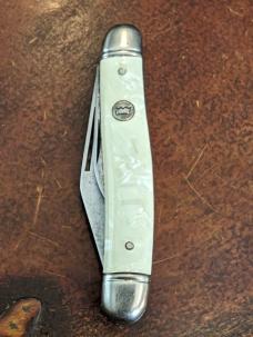 1956-1988 Vintage Imperial 2 Black Serpentine Pearl Handle Jack Knife 